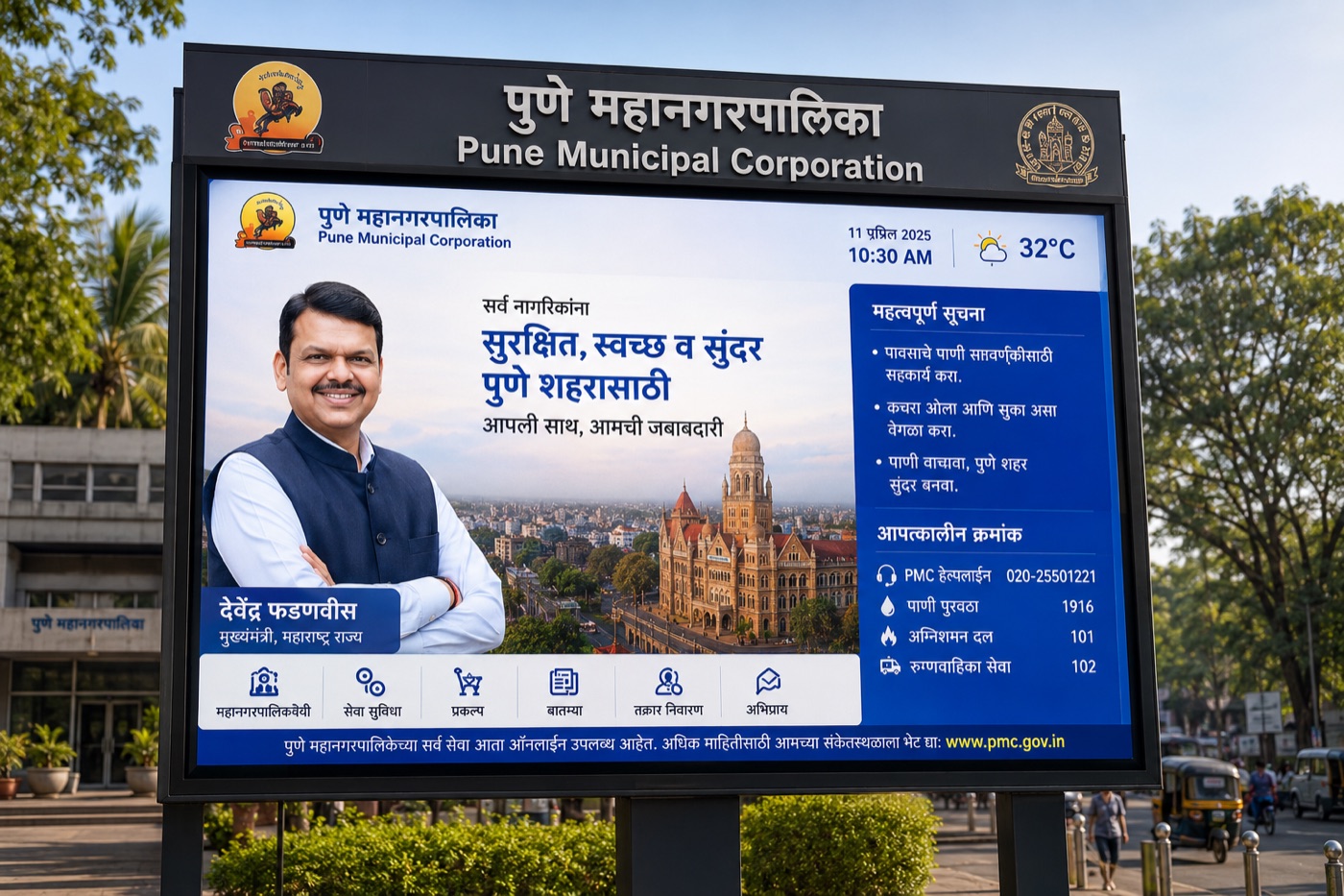 Government LED information display