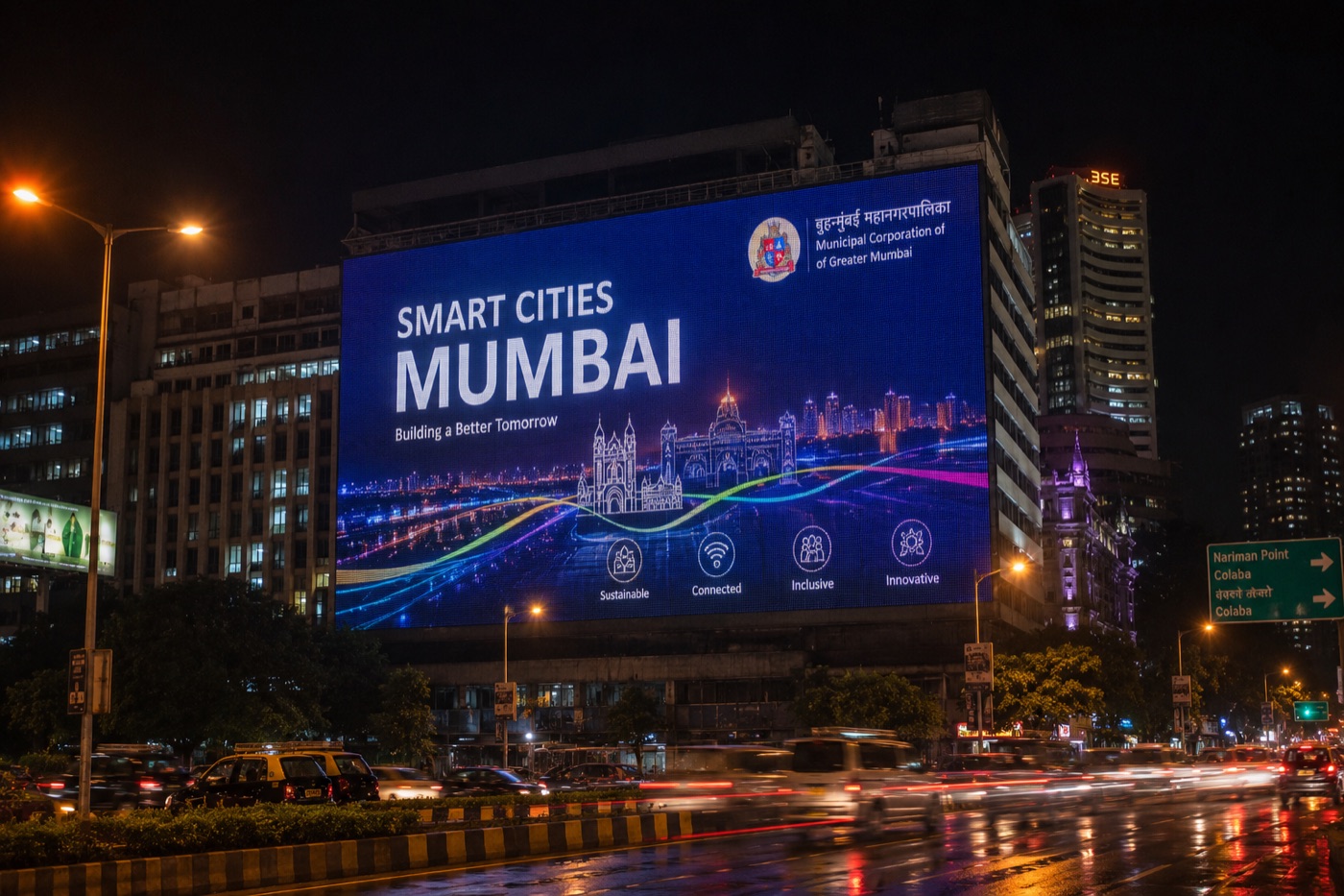 Smart Cities LED billboard